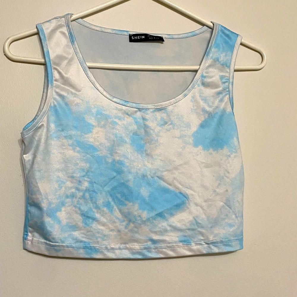 crop tie dye tank top
